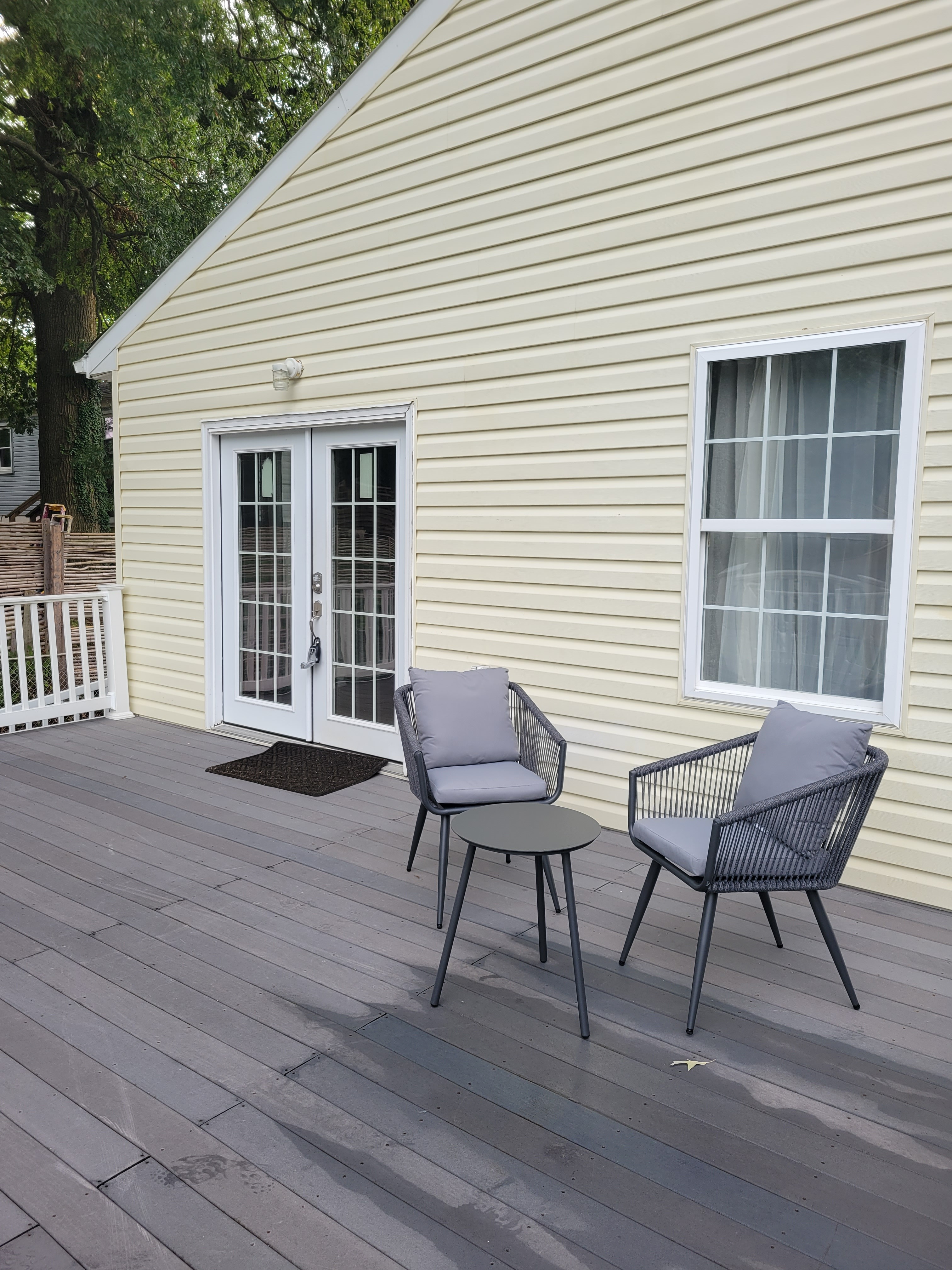 Private patio, alternate angle