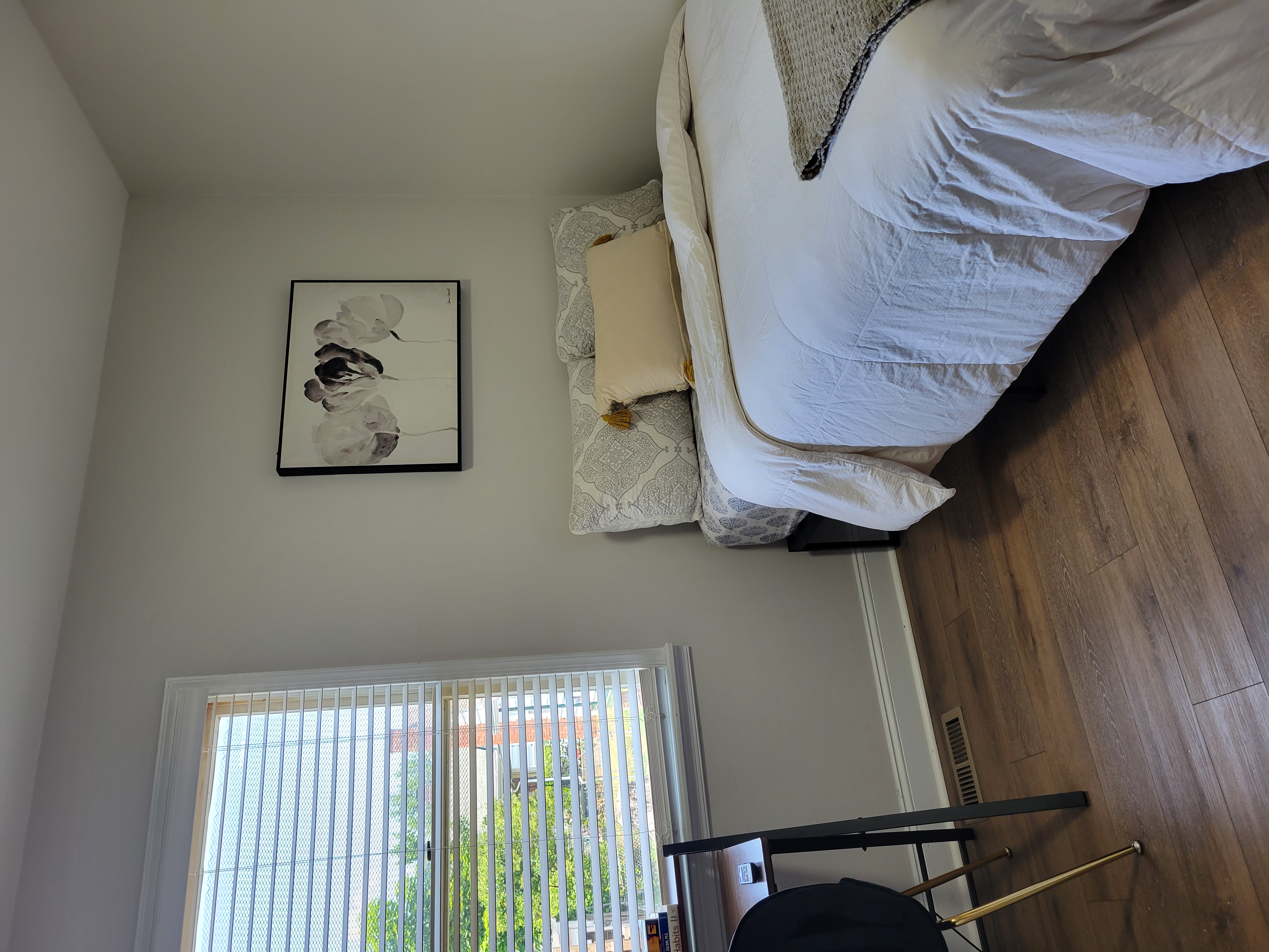 Room B desk near the window
