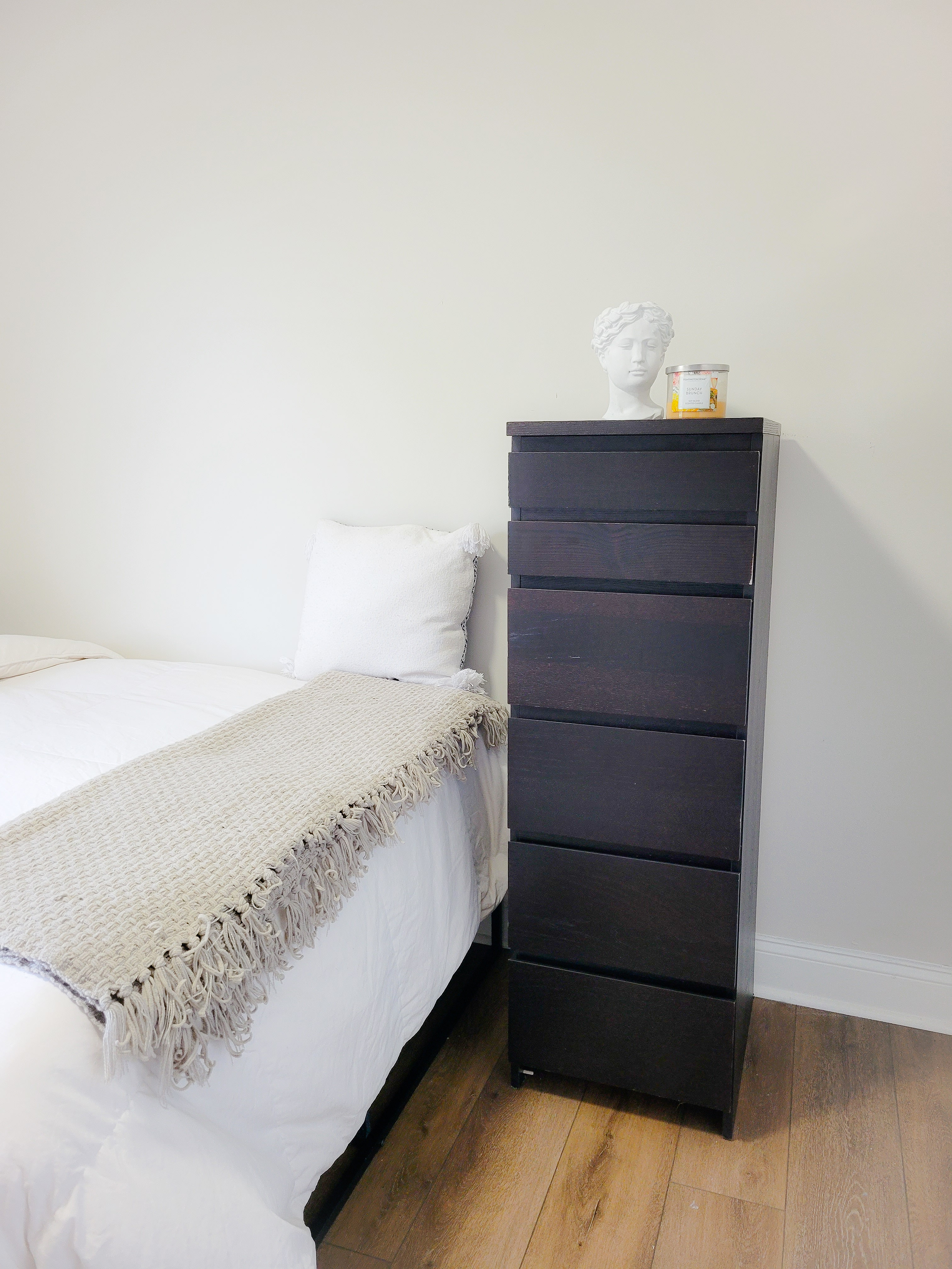 Room B dresser and shelving